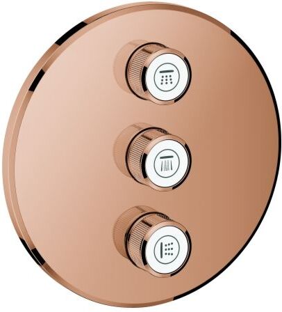 Grohe Grohtherm Smartcontrol Fertigmontageset 29122DA0 warm sunset, rund, UP-Ventil 3-fach