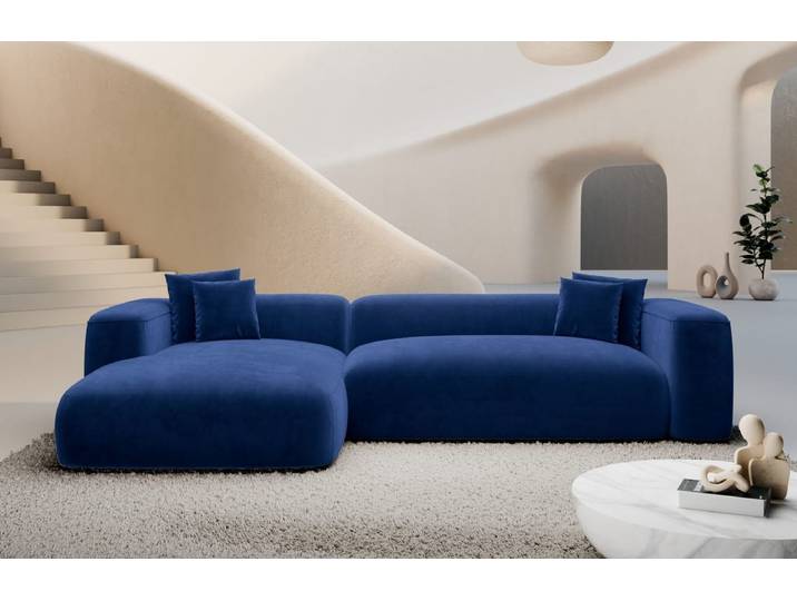 Couch Alcudia L-Form in Stoff