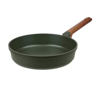 Bratpfanne RESTO KITCHENWARE "Sadr, Universalpfanne langlebig und spülmaschinenfest", grün, H:6cm L:47,7cm Ø:26cm, Pfannen, Bratpfanne, Innere Queenhome-Antihaftbeschichtung für mehr Widerstandsfähigkeit