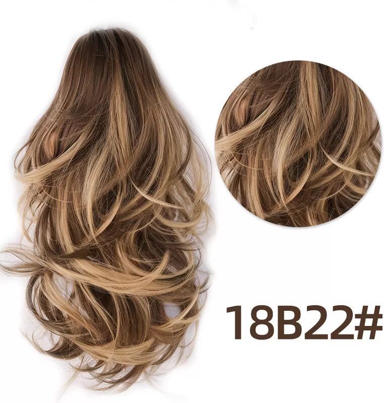 INF Extension de cheveux à queue de cheval avec pince
