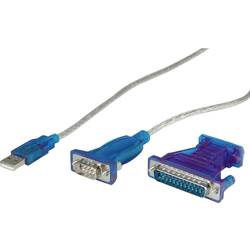 VALUE Konverter-Kabel USB-seriell, türkis, 1,8 m 12.99.1160