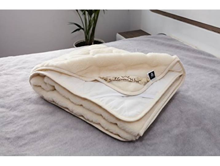 Caro Naturhaar Unterbett 100% Merino Wolle 140x200cm Kaschmir Schurwolle Matratzenauflage Elegance Light Neuseeland