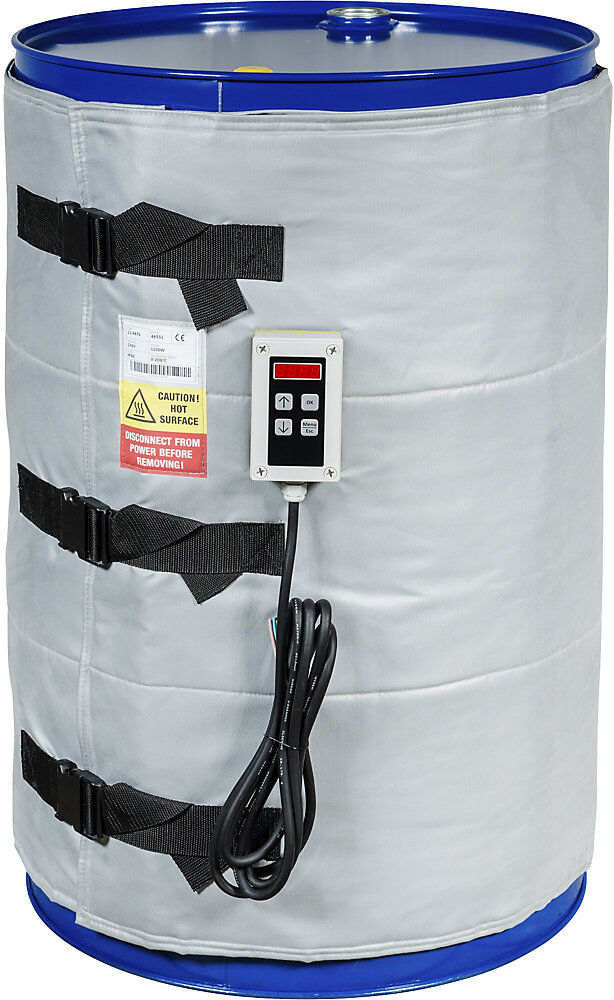 kaiserkraft Fass-Heizmantel max. 200 °C, für 200 - 220-l-Fässer, 1200 W, digital