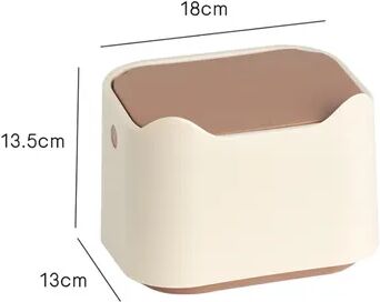The Handy Homestead Portable Covered Cat Litter Box With Removable Pan beige