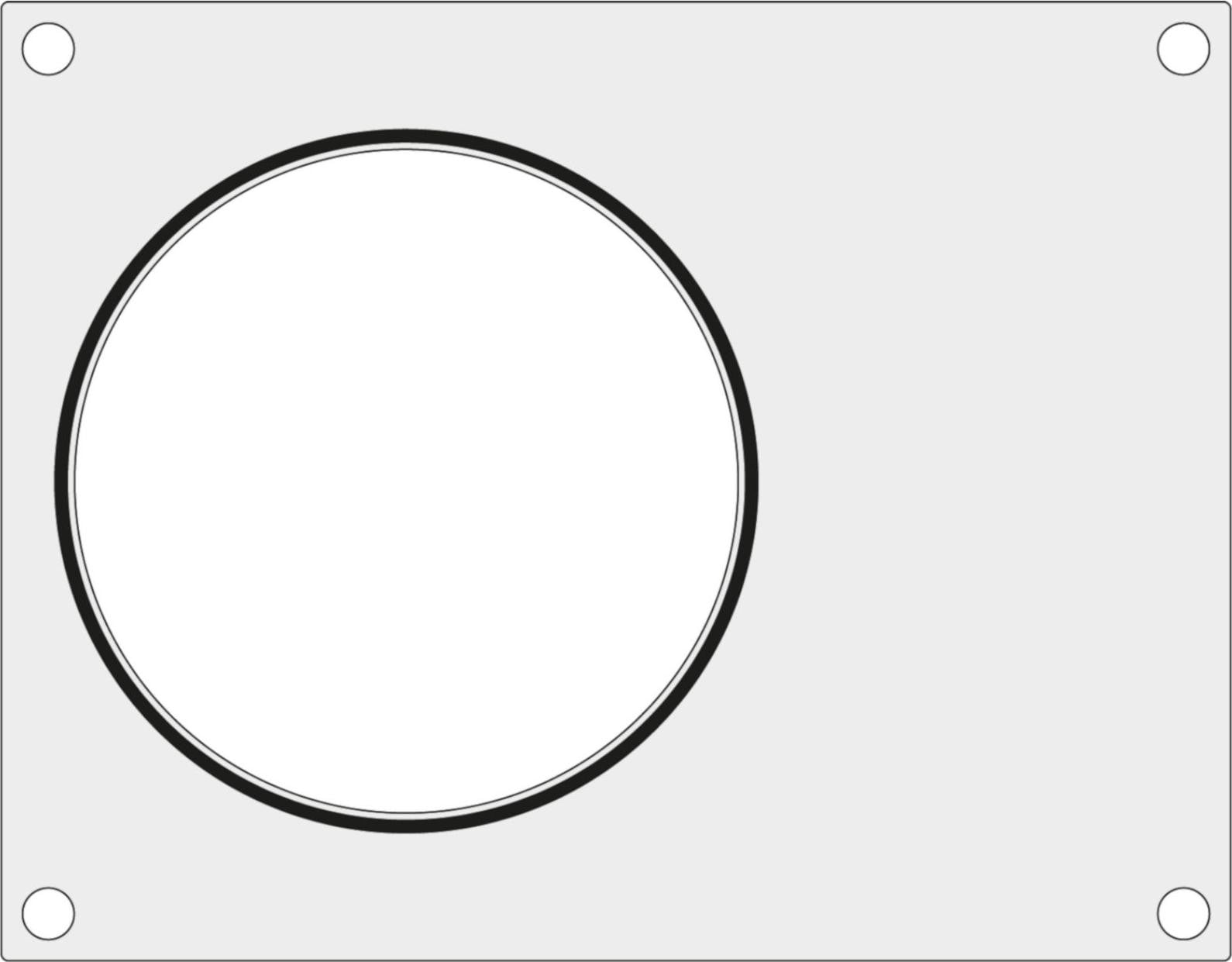 Hendi ronde container voor afdichtingsmachine, diameter: 165 mm