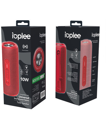 Ioplee Cassa Speaker Wireless 10W - Rosso