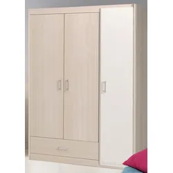 Parisot Kleiderschrank 3-trg. "Charly 20" Akazie-Weiß