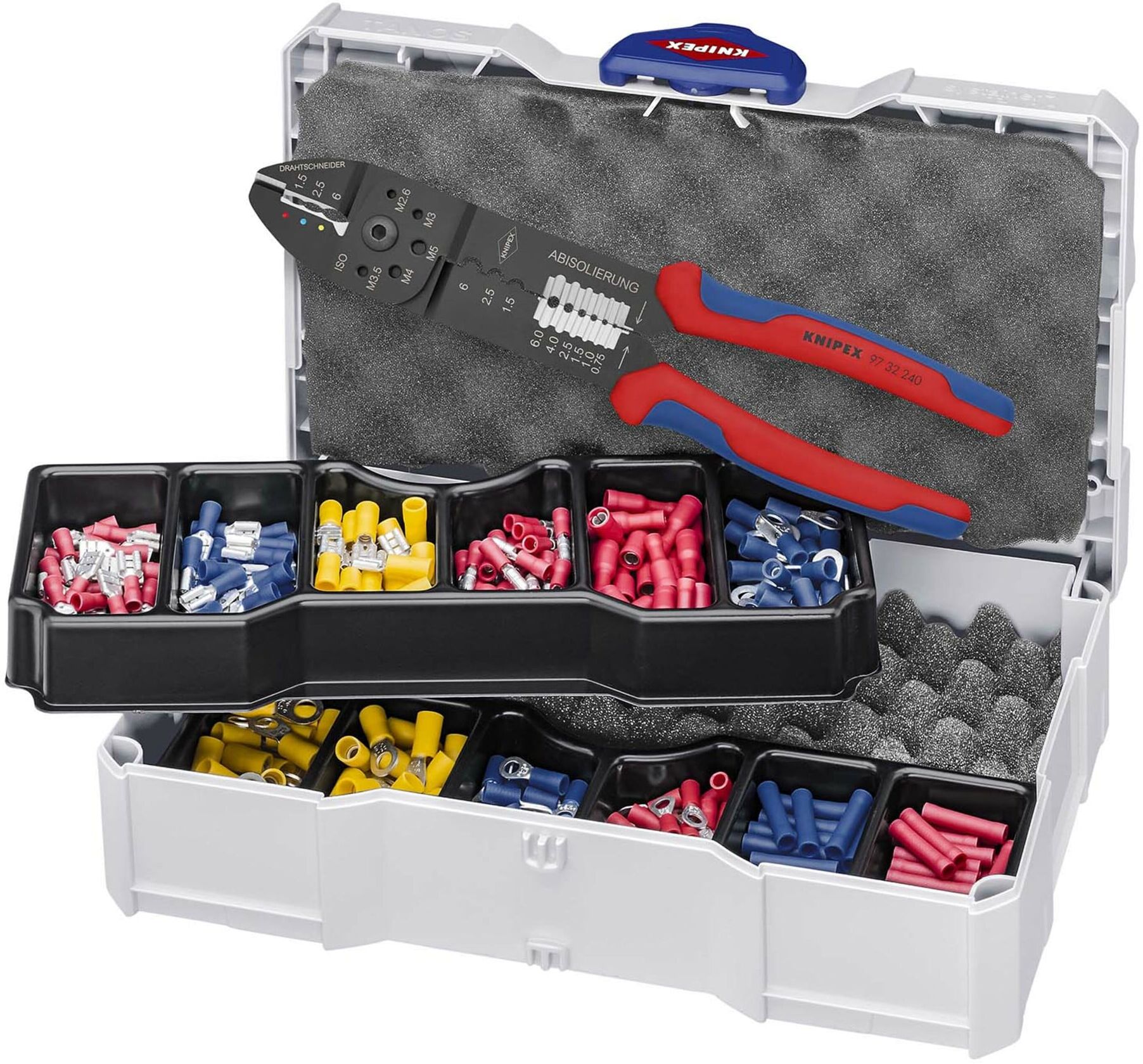 KNIPEX 97 90 26 Crimp-Sortiment für Kabelverbinder 13-teilig 265 mm)