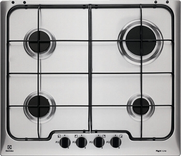 Electrolux Rgg6242oox Rgg6242oox Piano Cottura 4 Fuochi A Gas 59 Cm Colore Inox