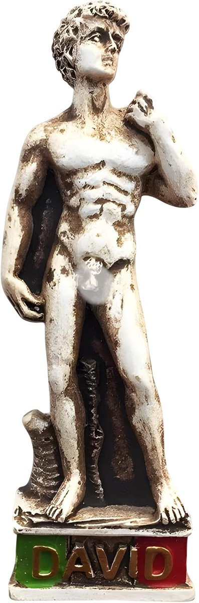 Koelkastmagneet standbeeld David Michelangelo Firenze Italia ITA42