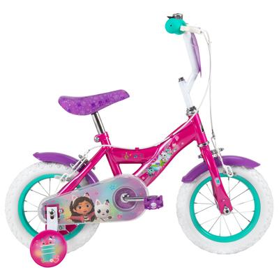 Kinderfahrrad HUFFY "Gabby's Dollhouse 12-Zoll-Kinderfahrrad von Huffy", pink (rosa), Fahrräder, Kinder, 12 Zoll (30,48cm) hinten: 12 Zoll (30,48cm)