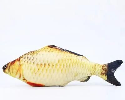 Uplift Essentials Linen Simulation Fish Kicker Interactive Wrestling Toy crucian