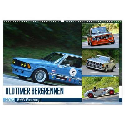 OLDTIMER BERGRENNEN - BMW Fahrzeuge (Wandkalender 2025 DIN A2 quer), CALVENDO Monatskalender