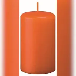 Kopschitz Kerzen Kerzen Stumpenkerzen Karotte, 100 x 50 mm, 12 Stück