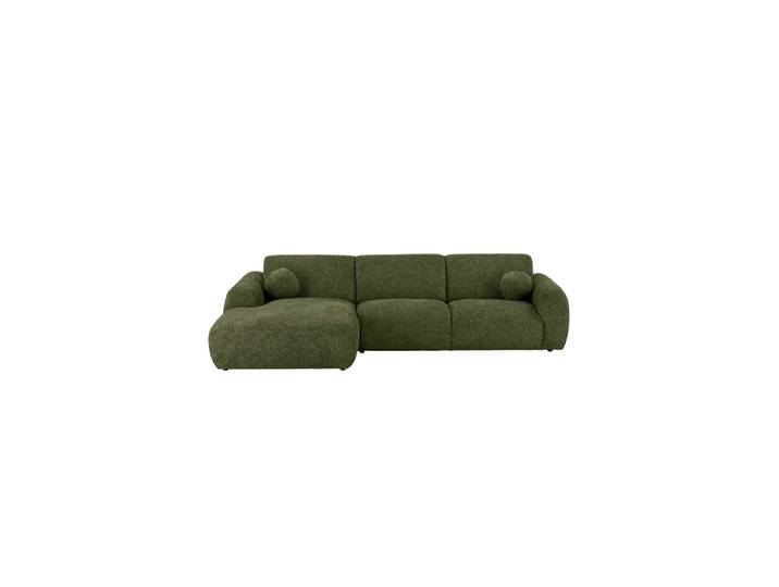 4-Sitzer Design Ecksofa „Clyde“ Olivgrün Nordic Living