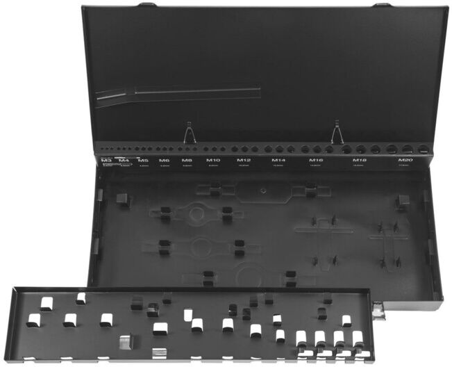 Holex Coffret métallique vide pour kit de filetage, pour filetages métriques: M3-20 (145610 M3-20)