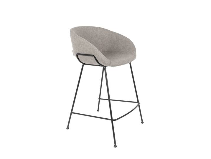 2er Set Zuiver Feston Barhocker Stahl 65 cm