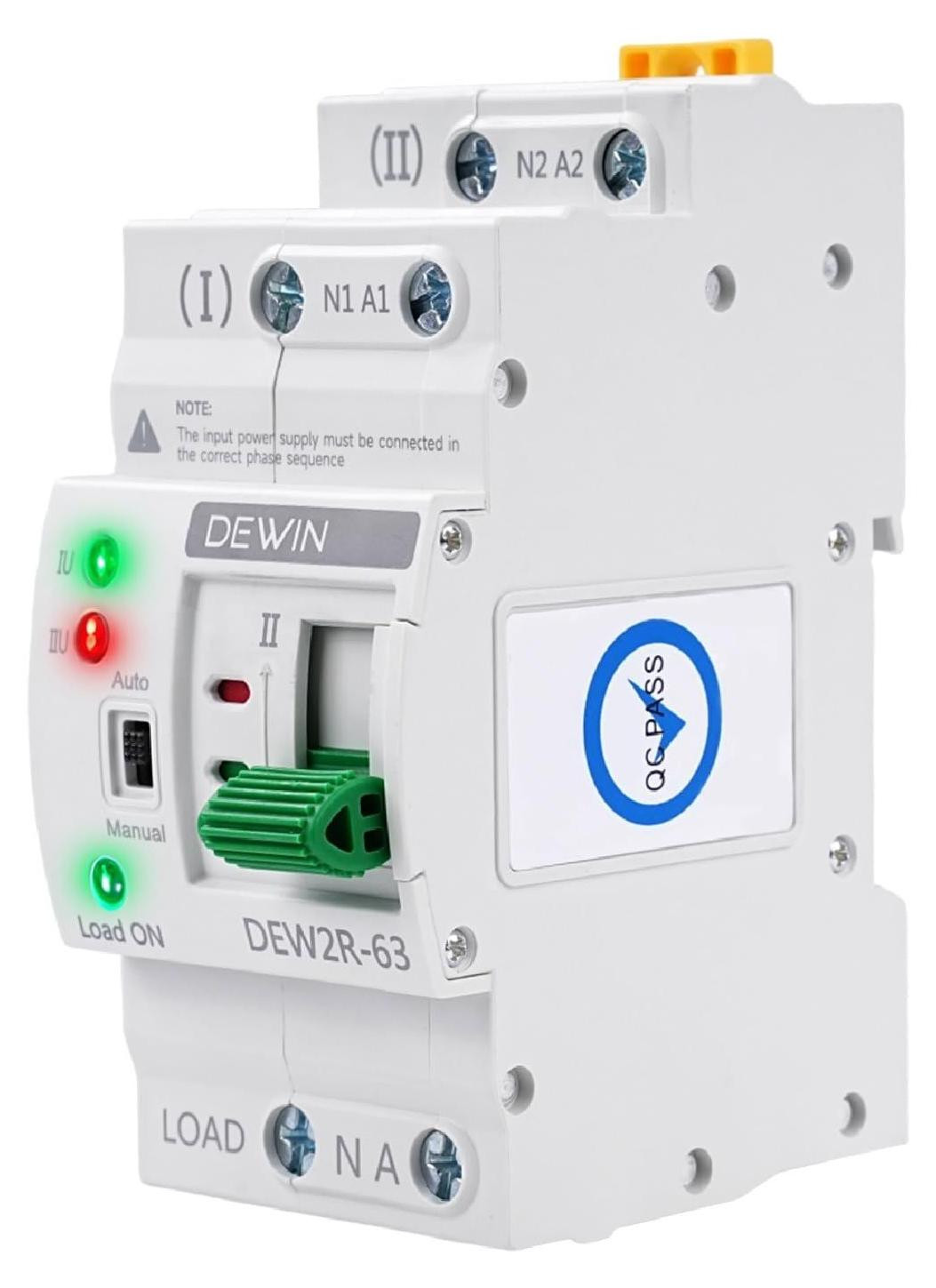 Lustrens Automatische Transfer Schakelaar 2P 63A 220V met dubbele voeding