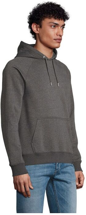 Sweat capuche personnalisable STELLAR Anthracite Chine