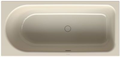 Bette BetteOcean Badewanne 8859-001 150x70x45cm, Fußende rechts, Überlauf vorne, pergamon