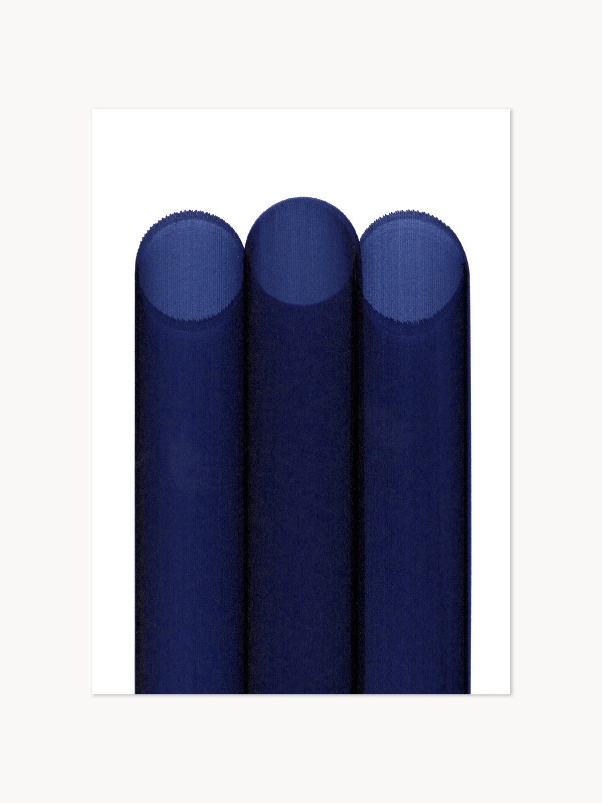 Paper Collective Poster Blue Pipes Graphic