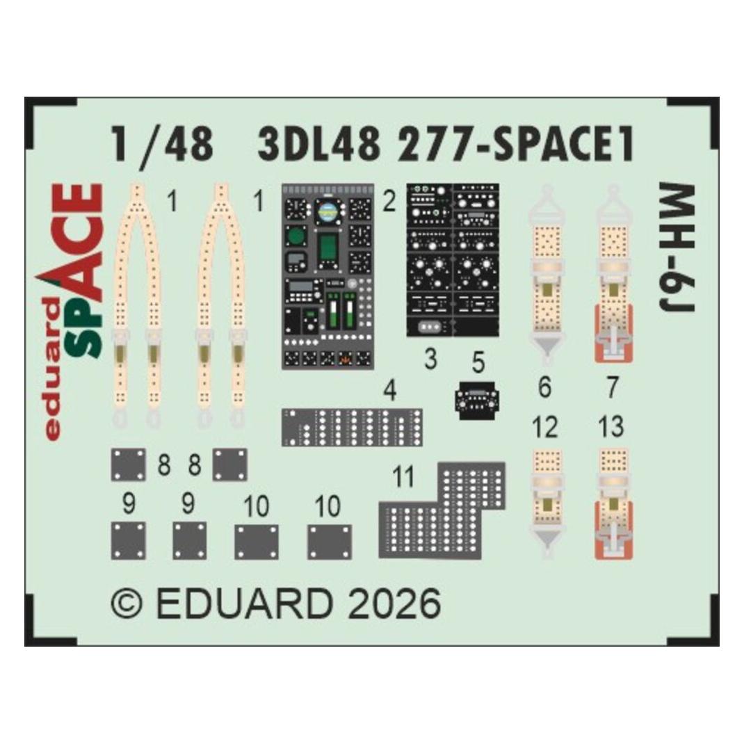 Eduard MH-6J SPACE for ICM (3DL48277)