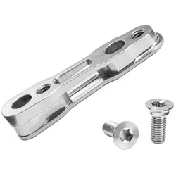 ABSOLUTE BLACK Adapter Flat Mount SRAM hinten | 160 mm | titanium