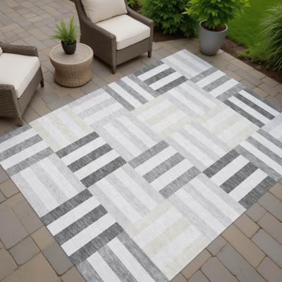 Addison Rugs Machine Washable Indoor/ Outdoor Modern Hatch Chantille Rug