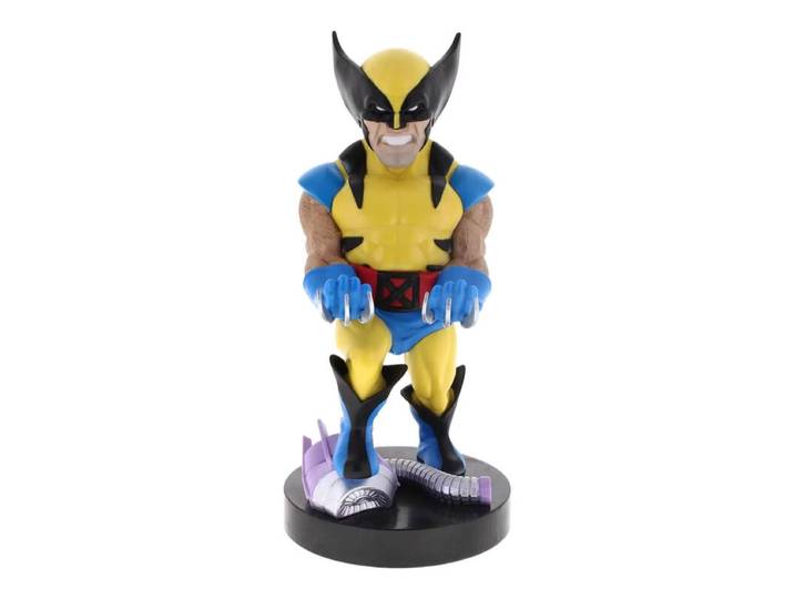 Cable Guys Marvel Comics Figurine Gaming Wolverine - Support pour manette ou smartphone - Câble USB Inclus - 20 cm