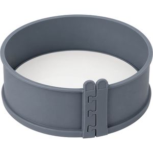 Decocino Backform aus Silikon, Ø 18 cm, anthrazit, mit Porzellanboden, Springform