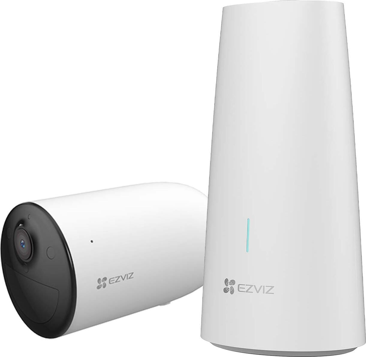 EZVIZ HB3-1 videosurveillance systeem met 2K Wi-Fi bewakingscamera op batterijen, sirene en stroboscooplicht
