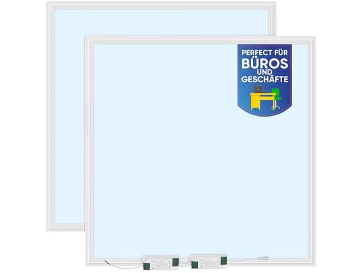 LECOM 2x LED Panel 62x62 Kaltweiß 6000K Tageslicht CRI90 für Rasterdecken