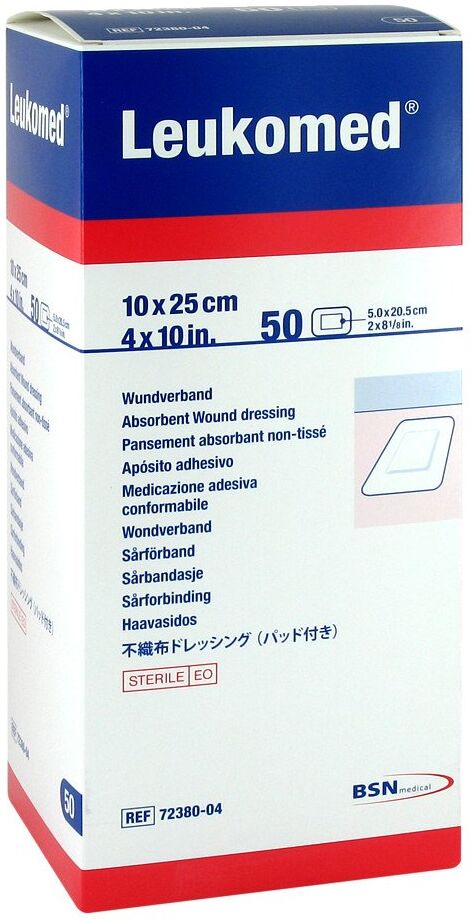 Leukomed sterile Pflaster 10x25 cm 50stk