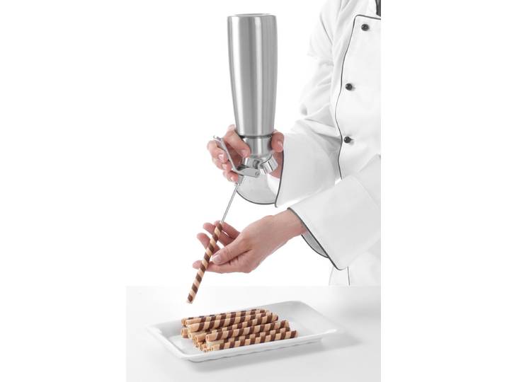 HENDI Set van 4 roestvrijstalen spuitmondjes – ideaal voor decoratie en injecties
