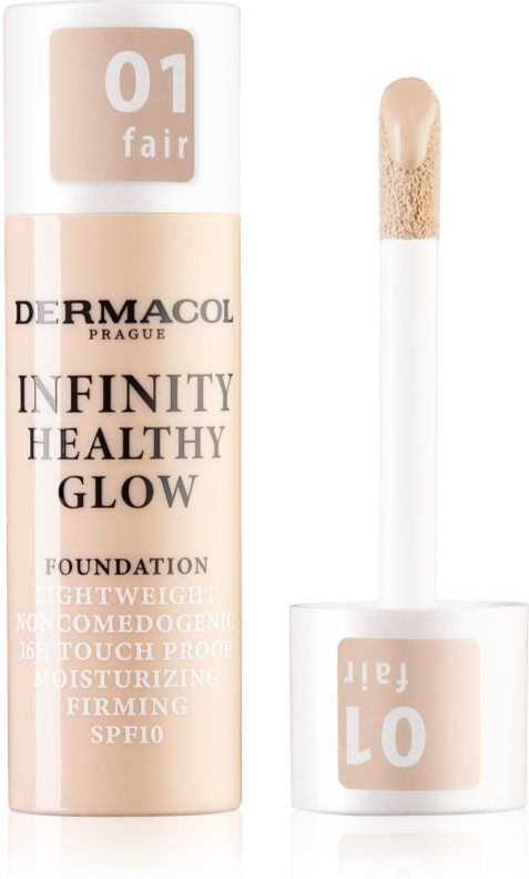 Dermacol Infinity Healthy Glow liquid foundation SPF 10 shade 01 Fair 20 g