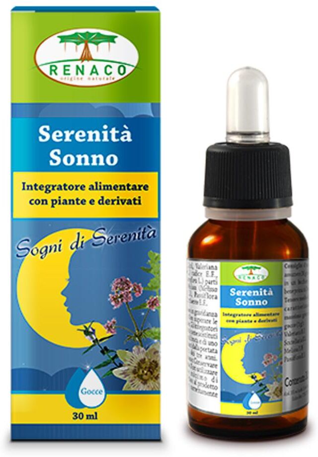 RENACO BY ALCHEMIA Renaco Serenità Sonno 30ml - Integratore Notturno con Scutellaria per un Sonno Naturale