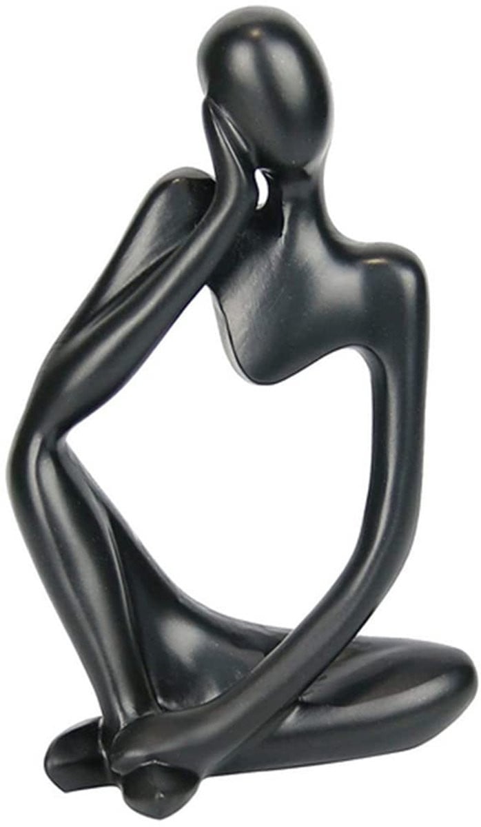 SolidKeus - Abstract Denker Beeldhouwwerk van Resin voor op tafel