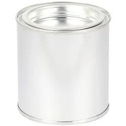 250ml Leerdose Weißblech innenbeschichtet inkl. Deckel beschichtet Ø75mm, H=77mm