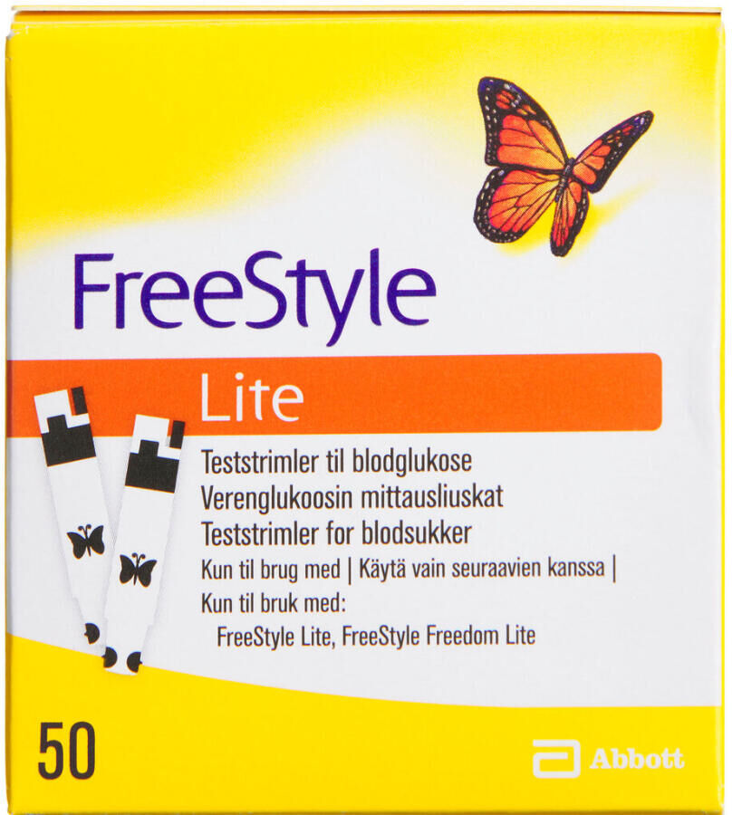 FreeStyle Lite Teststrimler Medicinsk udstyr 50 stk