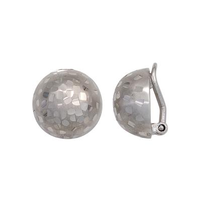 Paar Ohrclips JOBO, silber (silber 925), Ohrringe, Damen, 14,2mm, Silber 925 (Sterlingsilber), 925 Silber