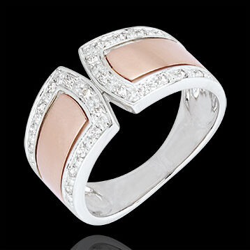 Edenly Ring Unendlichkeit - Kaiserlich - RosÃ©gold, WeiÃŸgold und Diamanten