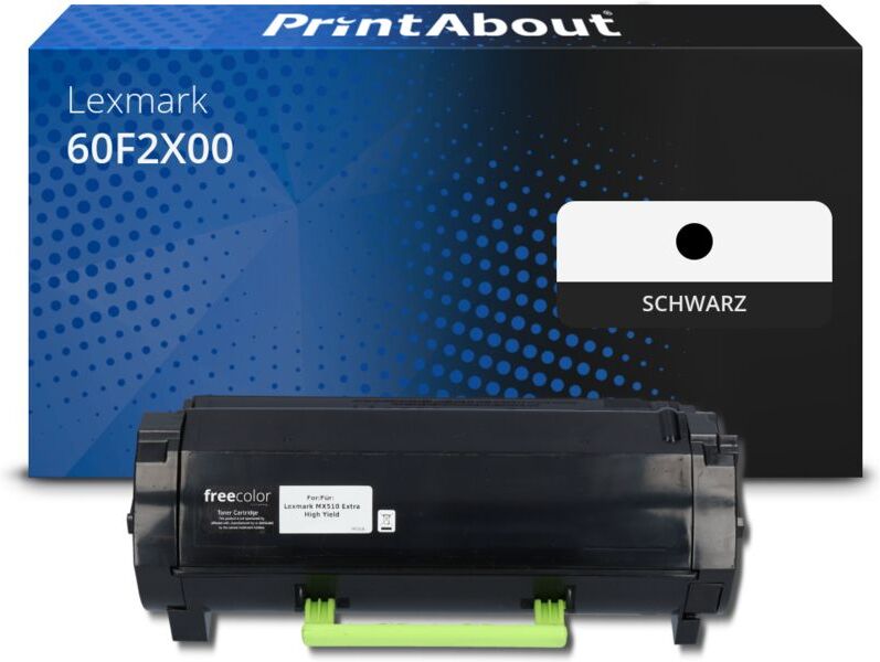 PrintAbout Toner kompatibel mit Lexmark 60F2X00 (602X) - Schwarz - Extra hohe Kapazität