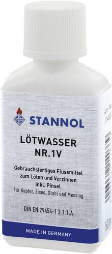 Stannol 114033 Lötwasser Inhalt 50ml F-SW 12
