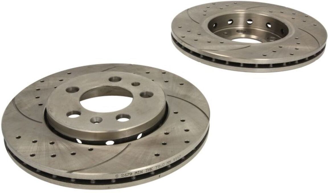 Speedmax Dischi freno 5201-01-0778PTUO, 2 Pezzo, senza patente stradale