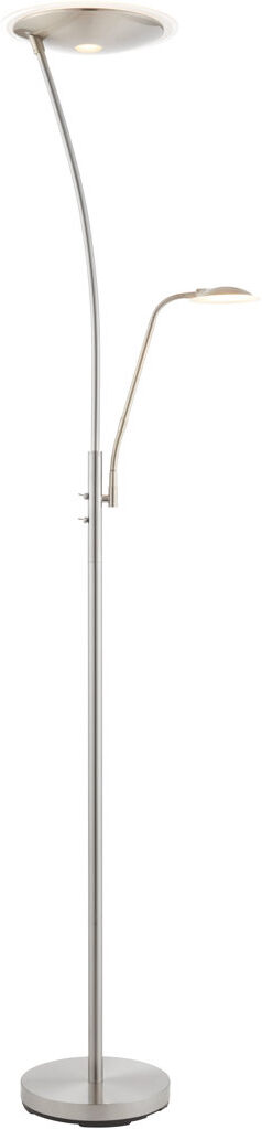 Zipcode Design Ashtyn 180cm LED Torchiere Floor Lamp Satin Chrome 180cm H X 30cm W X 30cm D