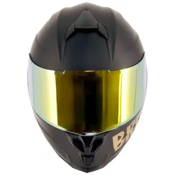 Broken Head BeProud Sport Gold Motorradhelm + Verspiegeltes Visier | Limited Edi... XXL (63-64 cm)