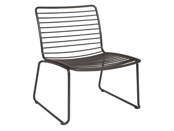 Stern Levi Lounge Sessel Edelstahl pulverbeschichtet anthrazit