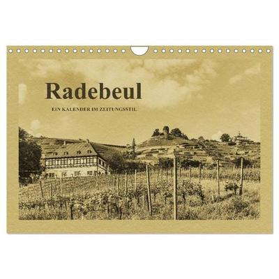 Radebeul - Ein Kalender im Zeitungsstil (Wandkalender 2027 DIN A4 quer), CALVENDO Monatskalender