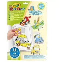 Crayola Mini Kids: Lehrreiches Malen mit Aufklebern - Fahrzeuge