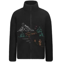 PICTURE HAFDALS EMB Zip Fleece 2026 black - S
